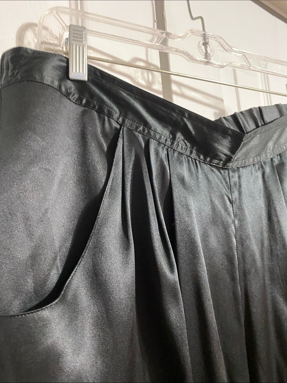 Bob Mackie silk black lightweight pants size 20W - Picture 3 of 8